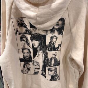 Large Cream Taylor Swift Eras Tour Hoodie